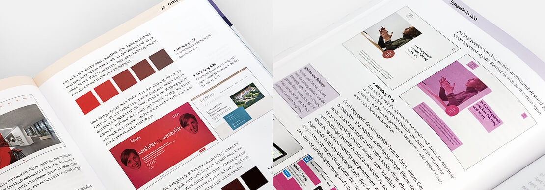 Seiten aus dem Buch über Webdesign