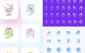Gesten-Icons für Kreative zum Downloaden
